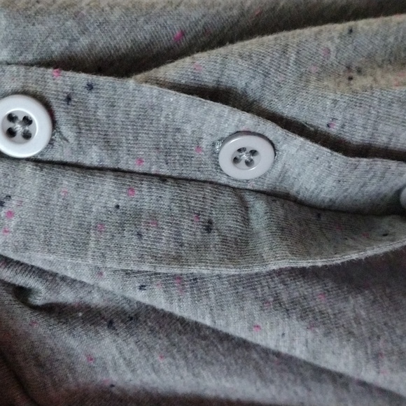 Torrid 2016 Gray Neon Pink Black Speckled Tank Mini Button Up Dress 3X 22/24 - Picture 4 of 5